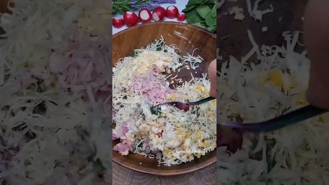 Вкусная Закуска из Редиса_ сыра и яиц. Простой Рецепт смотреть онлайн