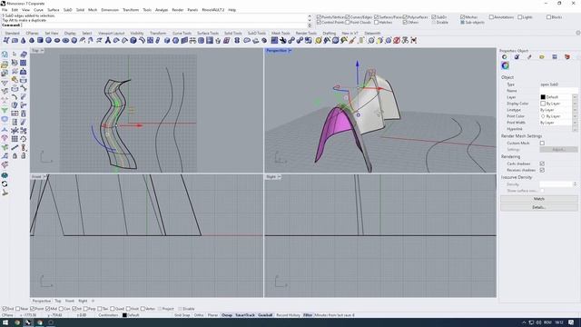 Modelare Virtuala, Rhinoceros. Sub-D In Rhino