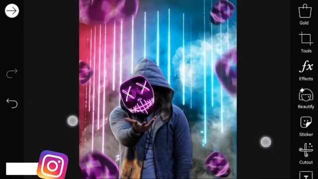 Picsart photo editing on android. Face neon mask editing #trendingphotoediting смотреть онлайн