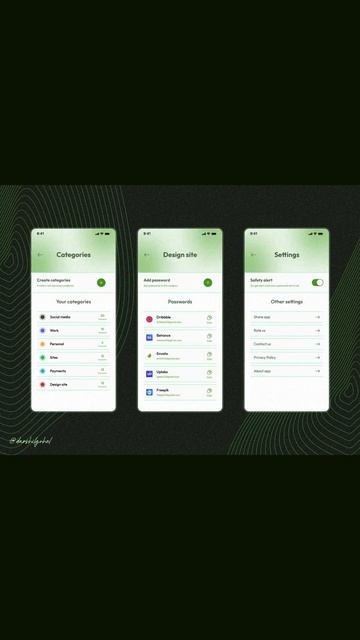 Lockey - Password manager app UI смотреть онлайн