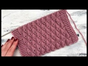 Красивый ажурный узор спицами для вязания весенних кардиганов, джемперов, топов