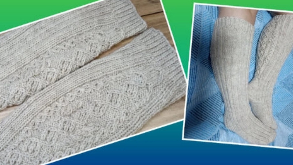 Красивые гольфы спицами 🧶ОБЗОР смотреть онлайн