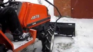 Kubota A 175 на расчистке снега