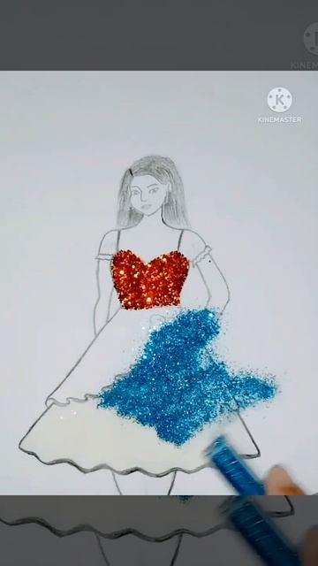 Glitter dress 😎✨#satisfying #youtubeshorts #kumaripriya смотреть онлайн