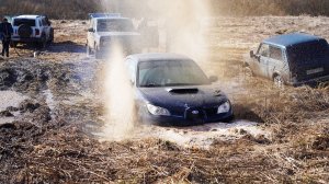 СУБАРИСТ ПСИХАНУЛ и кинулся в самый АД!! Subaru Impreza, ГАЗ 31105, УАЗ, Нива, Nissan на бездорожье