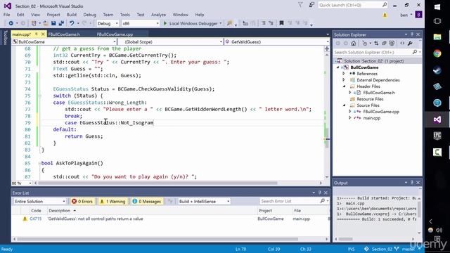 [Udemy UE4 C++] 039 Using switch Statements смотреть онлайн