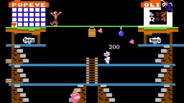 Popeye. Dendy/NES. смотреть онлайн