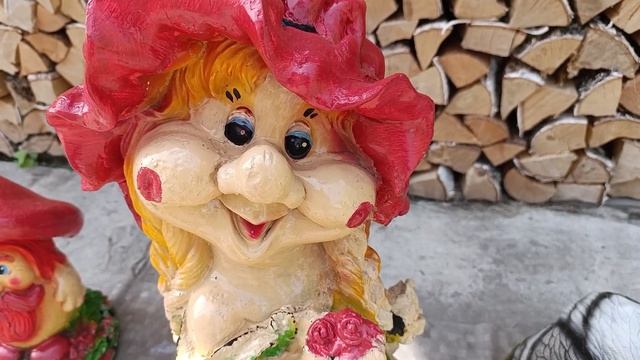 Садовые фигурки и их реставрация. смотреть онлайн