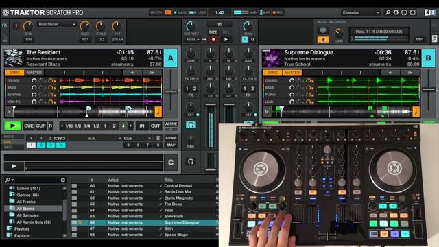 TRAKTOR PRO 2.10.1 with TRAKTOR KONTROL S4 【STEMS Deck Play】 смотреть онлайн