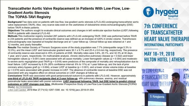 S.Karagiannis | Aortic Valve Stenosis: When stress TTE and/or TEE is required to make the diagno.. смотреть онлайн