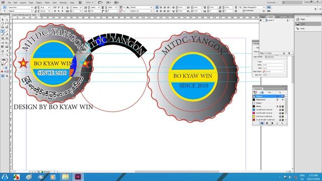 LOGO DESIGN ရေးဆွဲနည်းသင်ခန်းစာ | Adobe Indesign Myanmar Lesson смотреть онлайн
