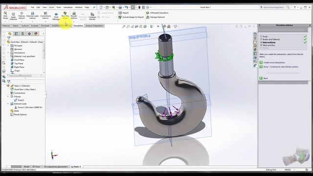 What's New in SOLIDWORKS 2017 Simulation : Hook | SOLIDWORKS 2018 смотреть онлайн