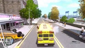 GTA 4 Crazy School Bus From FlatOut2 Crashes #2