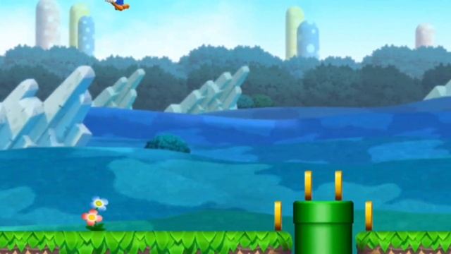 Super Mario quickly and successfully completed level 1. смотреть онлайн