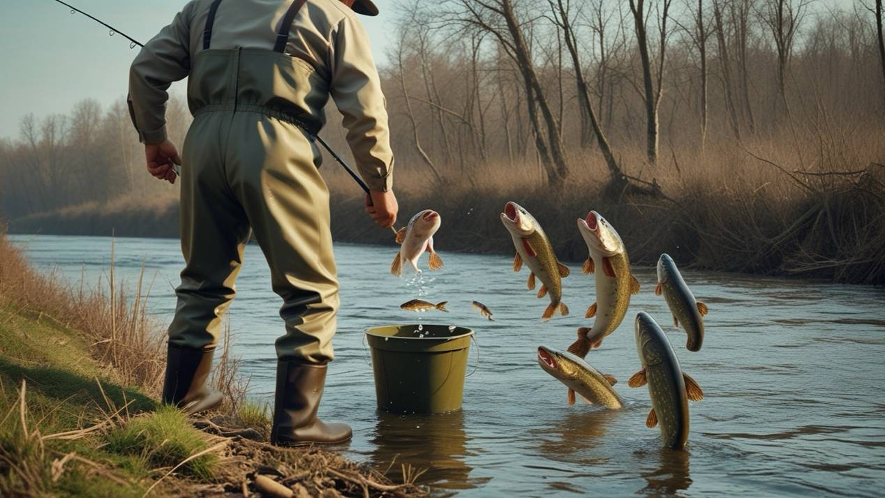 Таскаю щуку одну за другой! Рыбалка на спиннинг смотреть онлайн