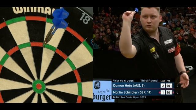 Damon Heta vs Martin Schindler Highlights / Baltic Sea Darts Open Third Round 2023 смотреть онлайн