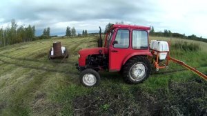 Насколько хорош минитрактор в работе с опрыскивателем? Делаю десикацию ячменя опрыскивателем Mosh.