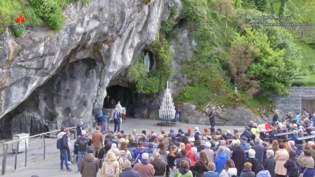 SANTO ROSARIO da Lourdes - misteri dolorosi - 24.05.2024 смотреть онлайн