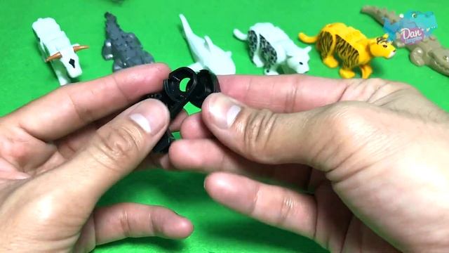 Lego Animals - Crocodile, Tiger, Cow, Shark, Leopard, Alligator смотреть онлайн