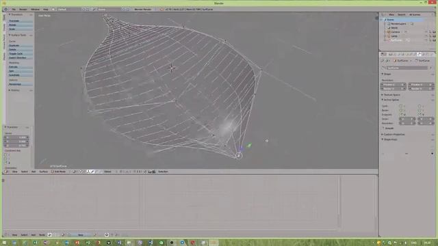 how to create lofted shape of the leaf in blender 2.79b - tutorial EN 2018 смотреть онлайн