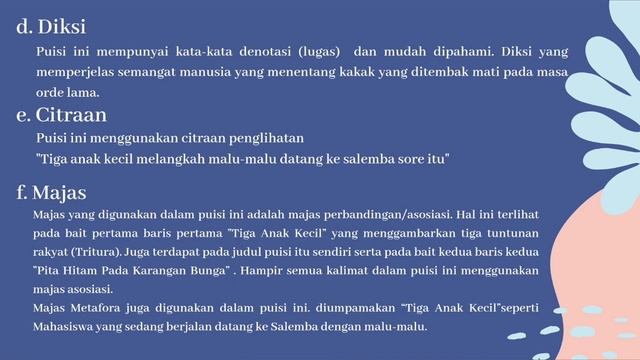 Unsur Intrinsik dan Ekstrinsik Puisi karangan Bunga karya Taufik Ismail || miafaresa смотреть онлайн