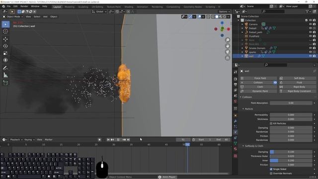 Fireball Simulations in Blender Part 3 | Spark Particle Fluid Flow Simulation смотреть онлайн