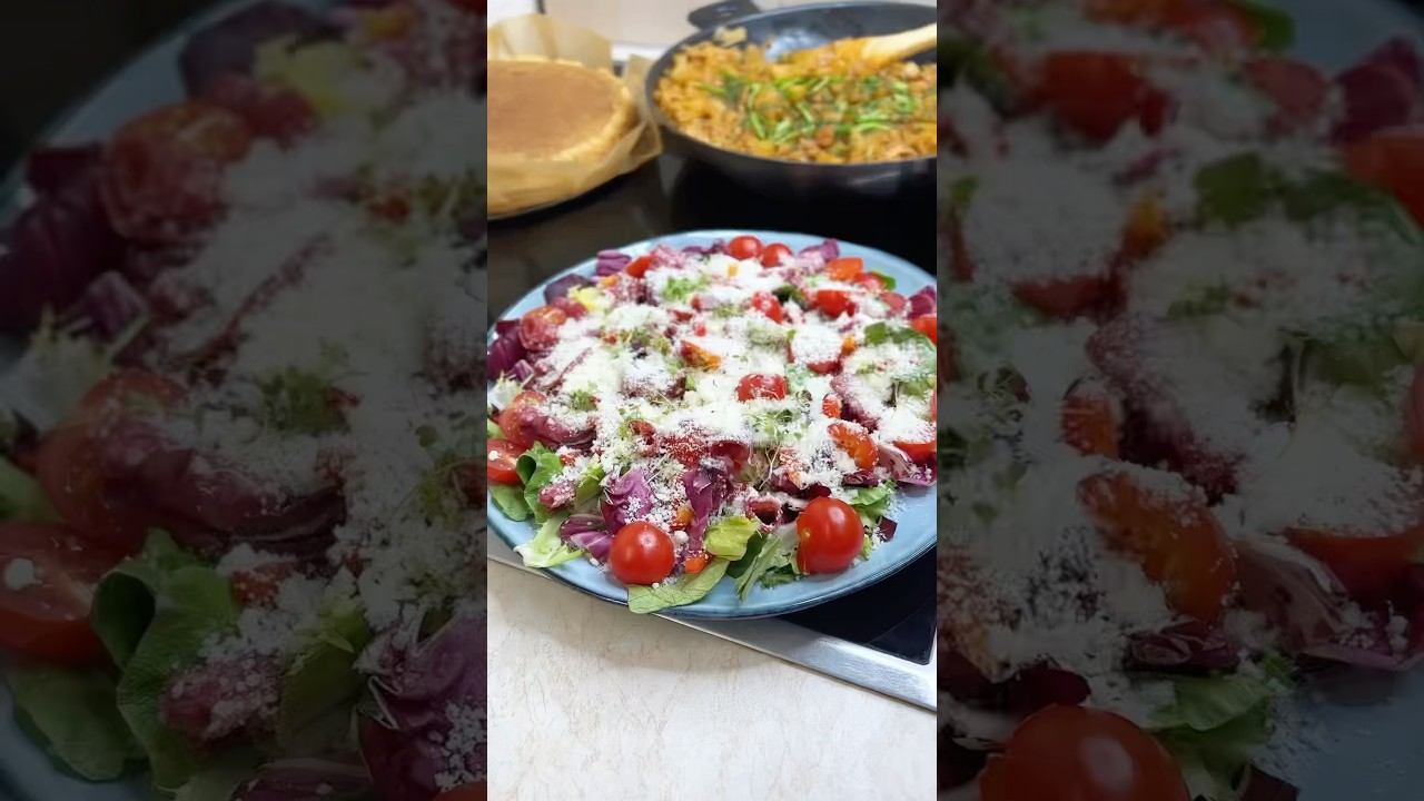 Красочный овощной салат за 15 МИНУТ! Секрет во вкусной заправке!