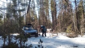 Лифт Ока по снегу