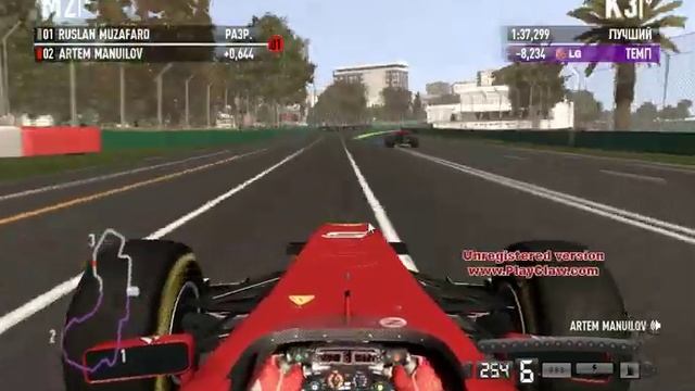 F1 2011 Адовая гонка с моим напарником Русланом. смотреть онлайн