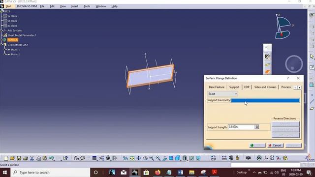 CATIA V5 Simple  # Aerospace Sheet-metal