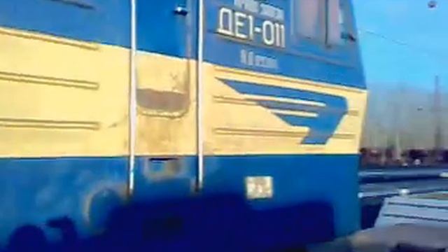 ДЭ1 на путях отстоя станции Красноармейск смотреть онлайн