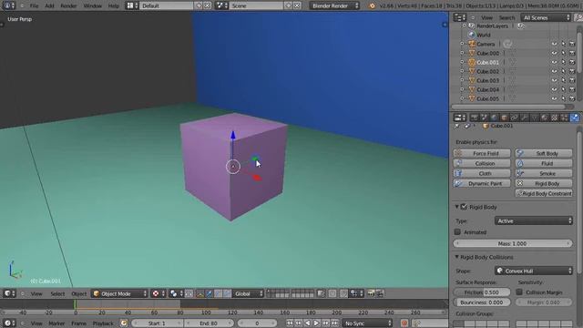 Blender 2.66 Tutorial - Creating Shattering Effects with Rigid Bodies смотреть онлайн