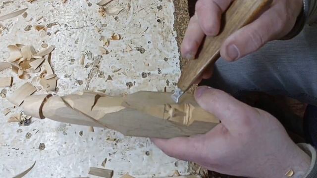 A face made from a block of linden. Лицо на бруске липы. смотреть онлайн