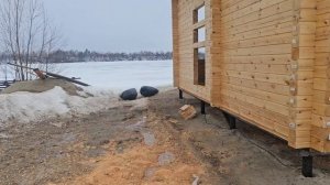 ждем мастеров/установили обсадные коробки