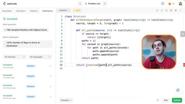 All Paths From Source to Target - LeetCode Daily смотреть онлайн