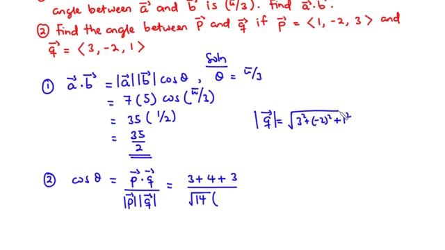 🔶05 - Scalar or Dot Product, Vector and Scalar projection of a Vector onto another смотреть онлайн