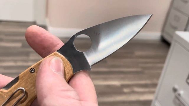 Spyderco Chaparral Birdseye Maple Up Close Quick View смотреть онлайн