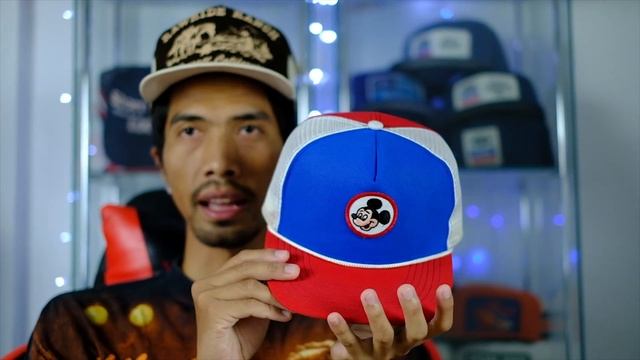 หมวกวินเทจ 3 สี Vintage Mickey Mouse Patch Red White Blue Mesh Trucker Snapback Cap Hat смотреть онлайн