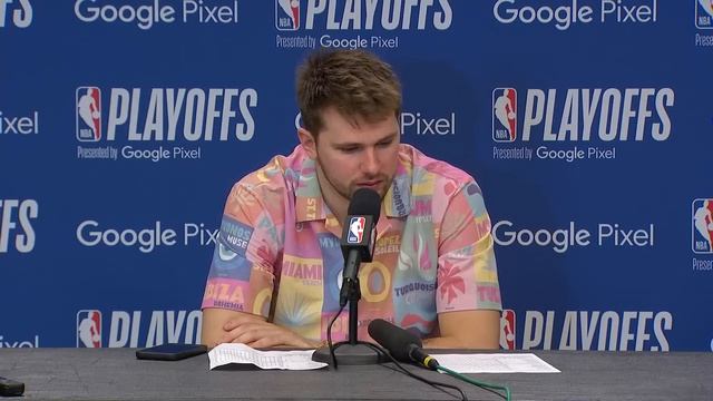 Luka Doncic on CP3's foul trouble, t-shirt selection after evening series to 2-2 | NBA on ESPN