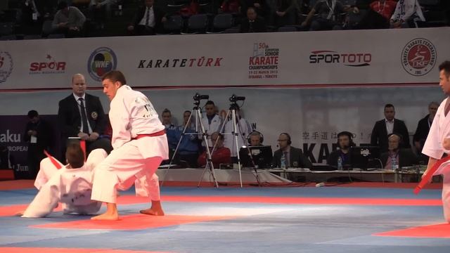 Male Team Kata ITALY in the Final. Bunkai Kata Kanku Sho. 2015 European Karate Championships смотреть онлайн