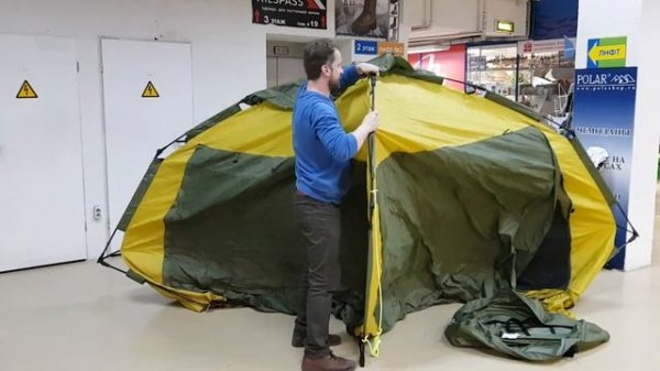 Шатер автомат World of Maverick Fortuna 300 - установка.