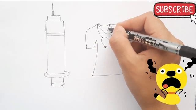 draw a picture of a doctor's dress | дәрігер халатының суретін салу | ارسم صورة لرداء الطبيب смотреть онлайн