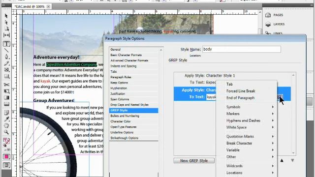 Use Grep Styles in Adobe InDesign смотреть онлайн
