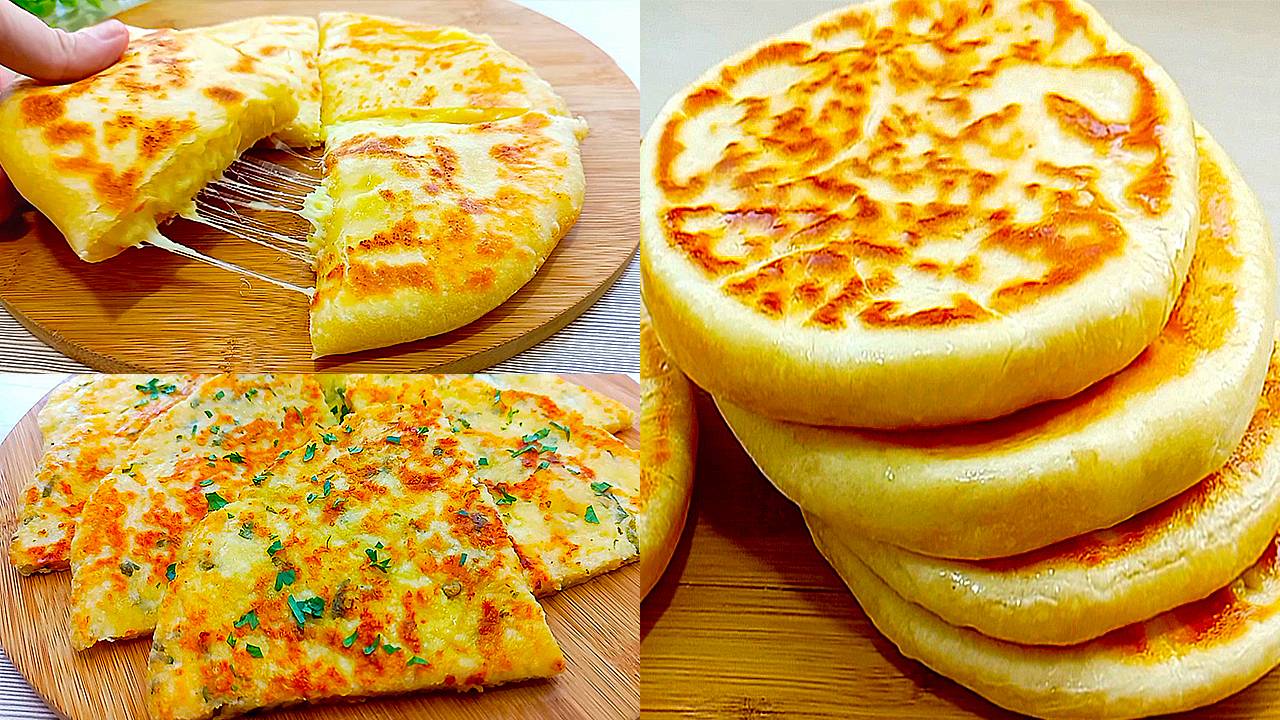 😋3 легких рецепта вкусных лепешек с сыром — просто и быстро! смотреть онлайн