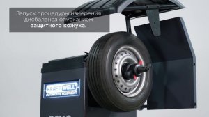 Балансировочный станок автоматический с сенсорным дисплеем 7" KraftWell