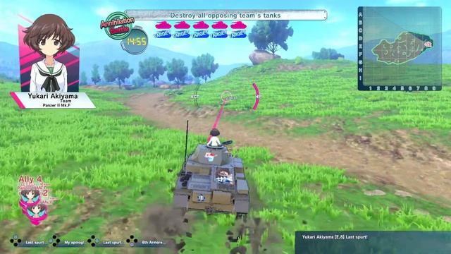 Girls und Panzer: Dream Tank Match DX - AWAAWAAAA смотреть онлайн