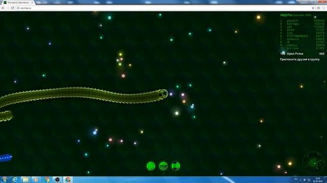 Играем в Wormax.io идем в ТОП! смотреть онлайн