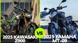 Kawasaki Z900 или Yamaha MT-09? Какой нейкед лучше в 2025 году?