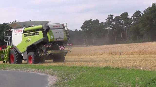 Обзор комбайна Claas Lexion 760. Overview combine Claas Lexion 760. смотреть онлайн