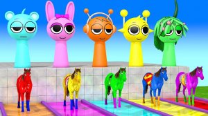 Видео раскраска: Спрунке и Лошадка – Развиваем Творчество🐴✨